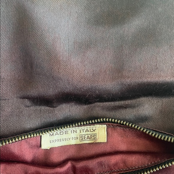 Vintage Black Velvet Evening Bag Made in Italy for Sears 50s/60s Braided Trim - Picture 3 of 11